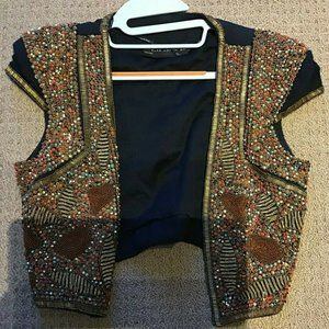 Zara Size Medium Beaded Shrug High Quality/Heavy